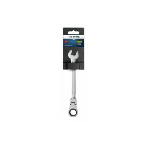 Kombinuotas raktas su terkšle Hogert HT1R060; 20 mm