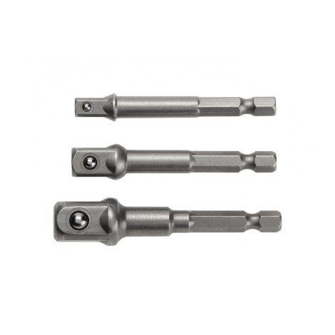 Adapterių rinkinys Hogert HT1S445; 1/4''; 3/8''; 1/2''; 3 vnt.