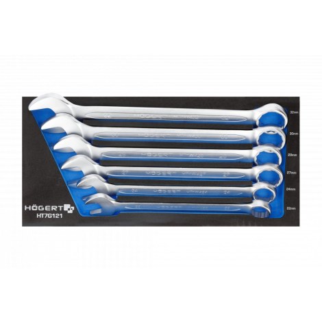 Raktų komplektas Hogert HT7G121; 22-32 mm; 6 vnt.