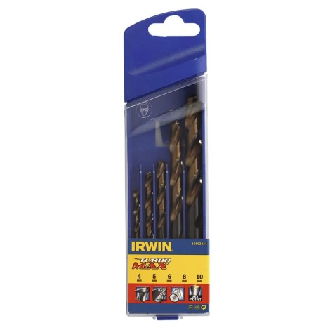 Grąžtų komplektas metalui Irwin 10502234; 4-10 mm; 5 vnt.