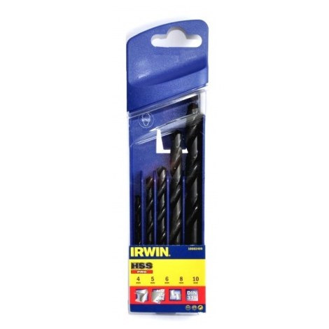 Grąžtų komplektas metalui Irwin; 4-10 mm 