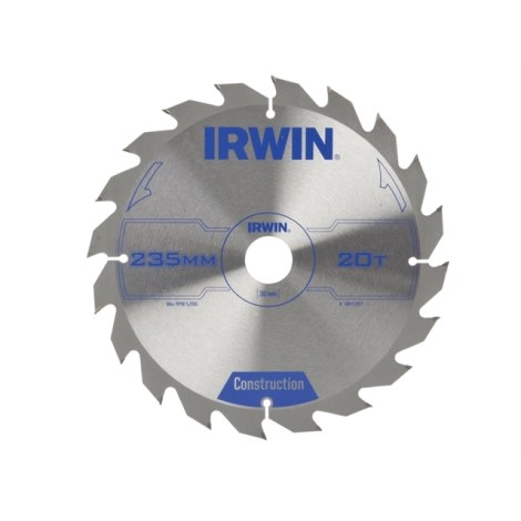Pjovimo diskas medienai Irwin; 235x2,8x20,0 mm; Z20 