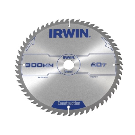 Pjovimo diskas medienai Irwin; 300x3,2x30,0 mm; Z60 