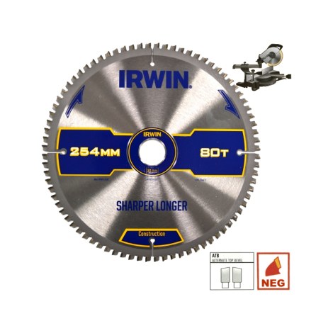Pjovimo diskas medienai Irwin; 250x3,2x30,0 mm; Z40 