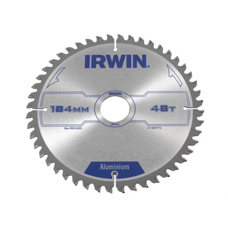 Pjovimo diskas aliuminiui Irwin; 184x2,5x30,0 mm; Z48 
