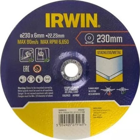 Abrazyvinis pjovimo diskas Irwin IW8082115; 230x22,23 mm