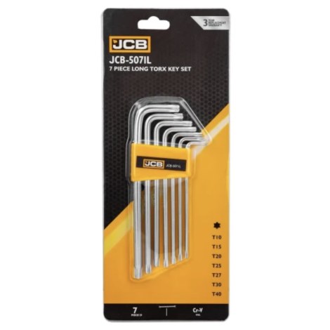 Raktų komplektas JCB 5071L; T10-T40; 7 vnt.
