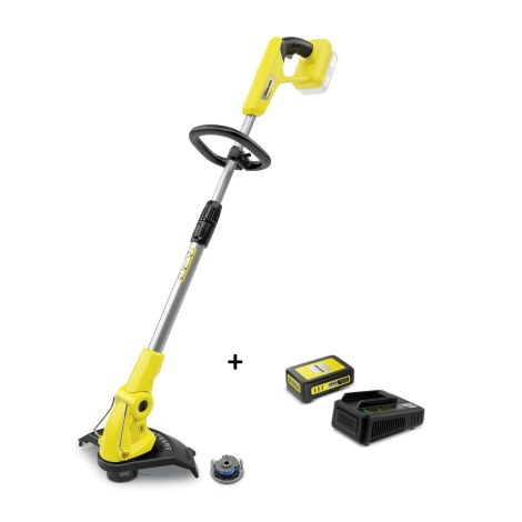 Žoliapjovė - trimeris Karcher LTR 18-30; 18 V (be akumuliatoriaus ir pakrovėjo) + Karcher Power 18 V; 2,5 Ah + greito krovimo pakrovėjas Power