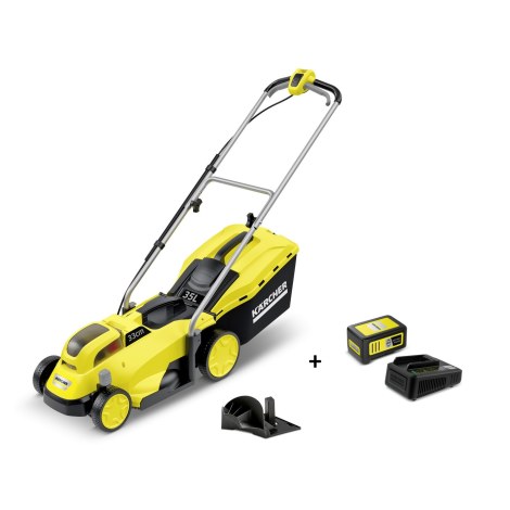 Vejapjovė Karcher LMO 18-33; 18 V (be akumuliatoriaus ir pakrovėjo) + Karcher Power 18 V; 5,0 Ah + greito krovimo pakrovėjas Power