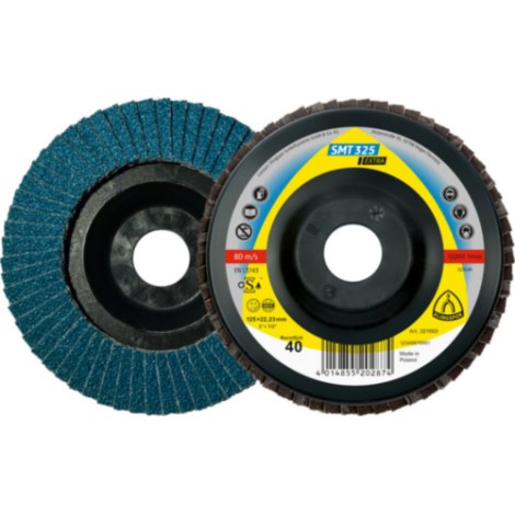 Vėduoklinis šlifavimo diskas Klingspor 321655; 115x22,23 mm; G60; 10 vnt.