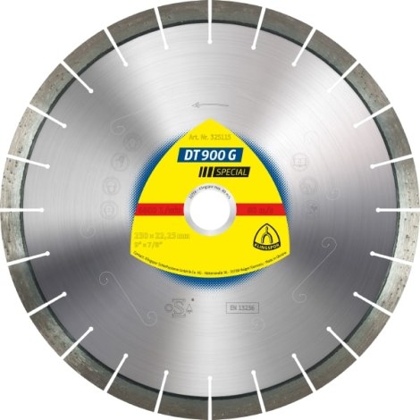 Deimantinis pjovimo diskas Klingspor DT 900 G Special; 125x2,5x22,23 mm