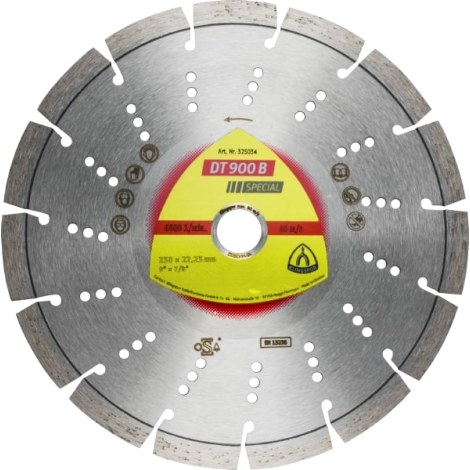 Deimantinis pjovimo diskas Klingspor DT 900 B Special; 300x2,8x20,0 mm