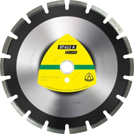 Deimantinis pjovimo diskas Klingspor DT 612 A Supra; 300x2,8x25,4 mm