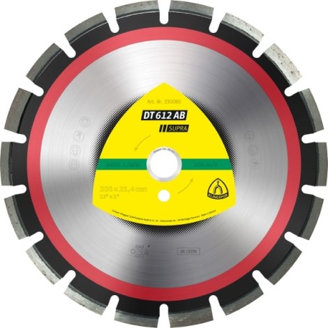 Deimantinis pjovimo diskas Klingspor DT 612 AB Supra; 500x3,7x25,4 mm