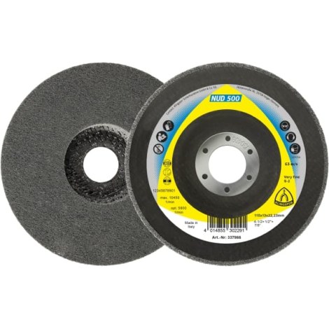 Veltinio diskas valymui Klingspor NUD 500; ME; 115x13x22,23 mm; 5 vnt.