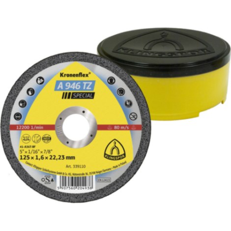 Abrazyvinis pjovimo diskas Klingspor A 946 TZ Special; 115x1,6 mm; 25 vnt.