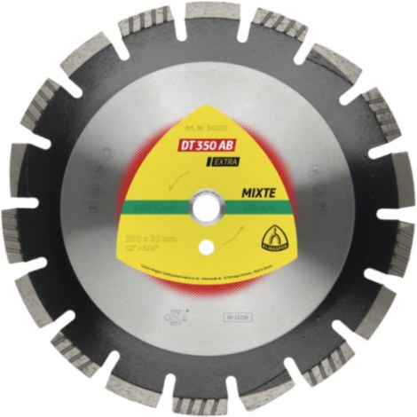Deimantinis pjovimo diskas Klingspor DT 350 AB Extra; 300x25,4 mm