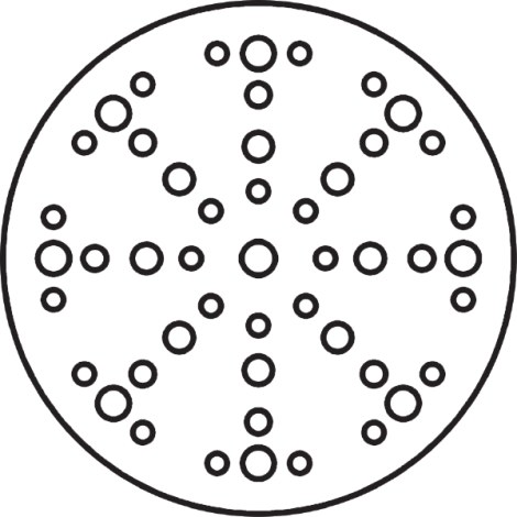 Šlifavimo popierius Klingspor PS 33 CK; GLS74; 150 mm; P80; 100 vnt.