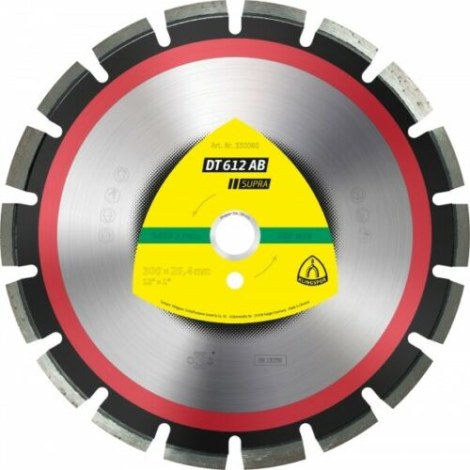 Deimantinis pjovimo diskas Klingspor DT 612 AB Supra; 400x20 mm