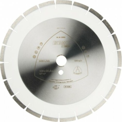 Deimantinis pjovimo diskas Klingspor DT 900 U Special; 400x25,4 mm; Z24