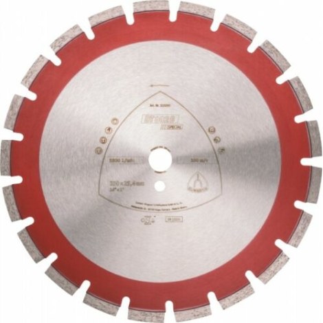 Deimantinis pjovimo diskas Klingspor DT 902 B Special; 400x25,4 mm