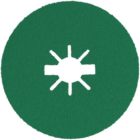 Šlif. popierius kamp. Šlifuokliui Klingspor; FS 966 ACT; 125x22 mm; S/50 X-LOCK; K40; 25 vnt.