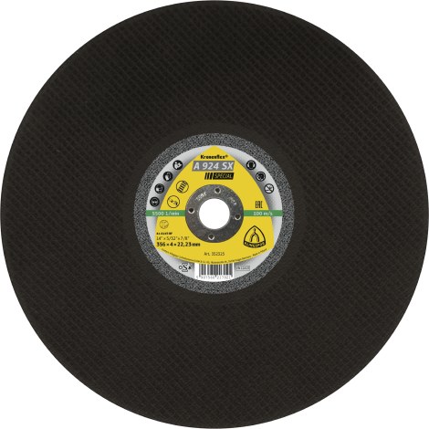 Abrazyvinis pjovimo diskas Klingspor A 924 SX SPECIAL; 356x4x22,23 mm; 10 vnt.