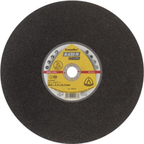 Abrazyvinis pjovimo diskas Klingspor A 630 N Supra; 406x3,2 mm; 10 vnt.