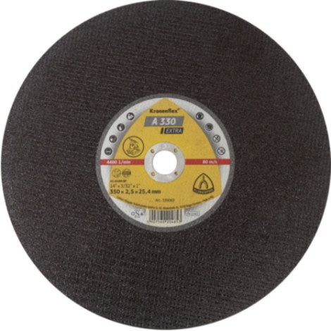 Abrazyvinis pjovimo diskas Klingspor A 330 Extra; 406x3 mm; 10 vnt.