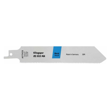 Pjūkleliai tiesiniam pjūklui Klingspor 670338; 225 mm; 5 vnt.