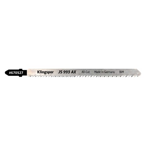 Pjūkleliai siaurapjūkliui Klingspor 670527; 132 mm; 5 vnt.