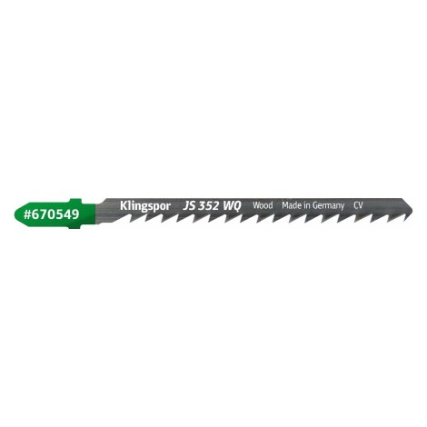 Pjūkleliai siaurapjūkliui Klingspor 670549; 100 mm; 5 vnt.
