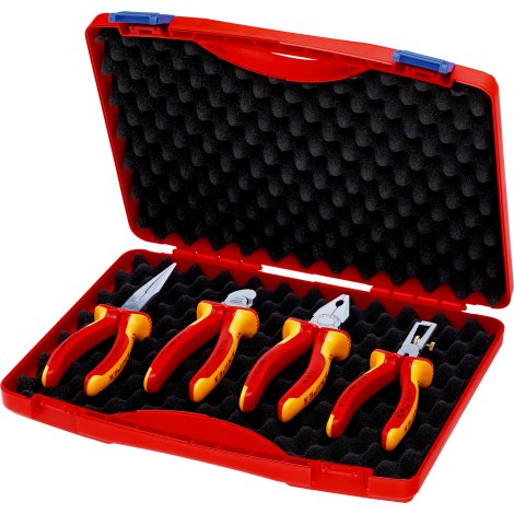 Replių komplektas darbui su įtampa Knipex 002015 VDE; 4 vnt.