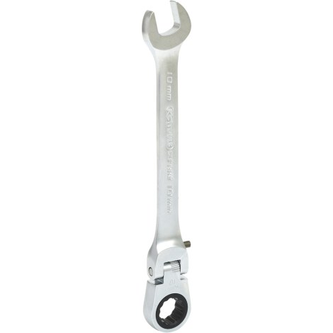 Kombinuotas raktas su terkšle KS Tools Gear+Flex; 10 mm 