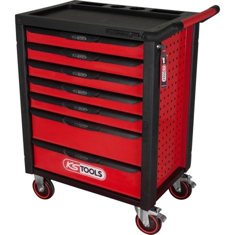 Įrankių vežimėlis KS Tools RacingLine Black/Red 
