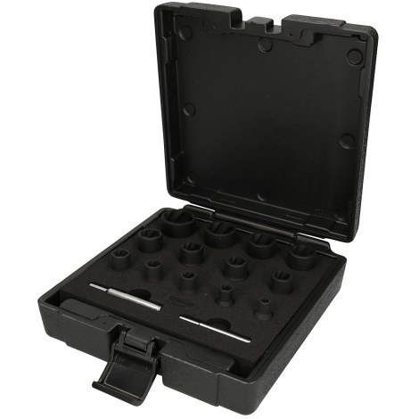Smūginių sukimo galvučių komplektas KS Tools SpiralProfile; 6-27 mm; 15 vnt.