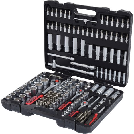 Raktų komplektas KS tools 1/4'' + 3/8'' + 1/2''; 179 vnt.