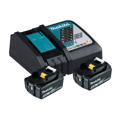 Priedų rinkinys Makita 197570-9; 18 V; 2x5,0 Ah akum.