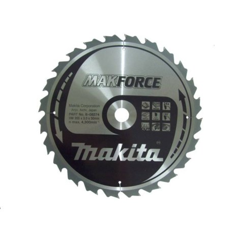 Pjovimo diskas medienai Makita; 355x3,2x30,0 mm; Z24; 20° 