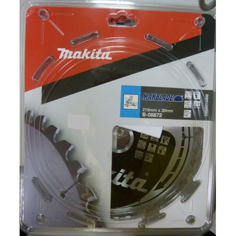 Pjovimo diskas medienai Makita; 216x2,1x30,0 mm; Z40; 20°  