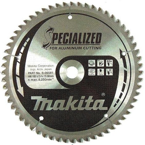 Pjovimo diskas aliuminiui Makita SPECIALIZED; 200x2,2x30,0 mm; Z64; -5°