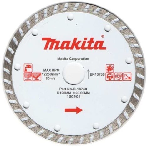 Deimantinis pjovimo diskas Makita Turbo; 125x20 mm