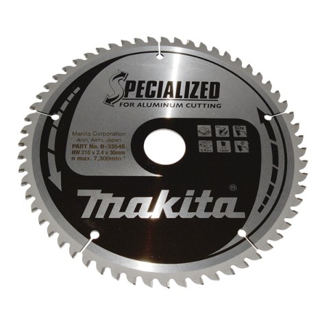 Pjovimo diskas aliuminiui Makita; 210x2,4x30,0 mm; Z60; 0°
