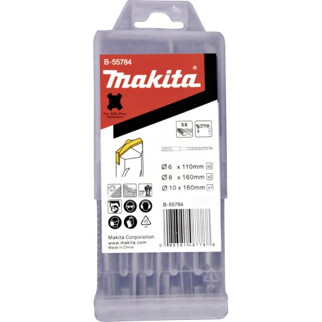 Grąžtų komplektas Makita B-55784; 5 vnt.