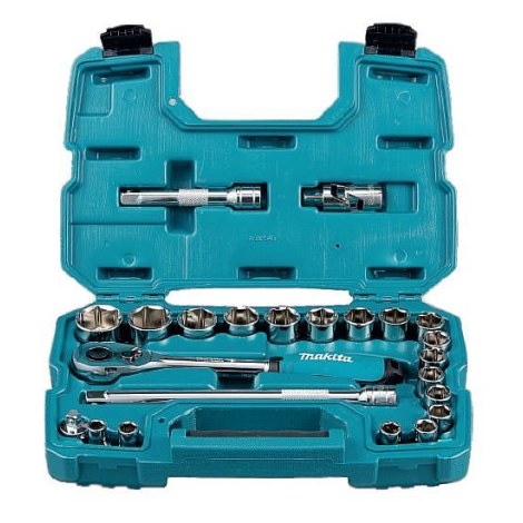 Galvučių komplektas Makita B-65589; 1/2''; 23 vnt.