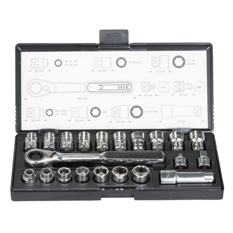 Galvučių komplektas Makita B-65604; 21 vnt.