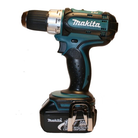 Suktuvas-gręžtuvas Makita BDF452RFE; 18 V; 2x3,0 Ah akum.
