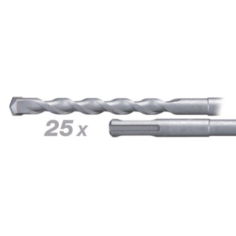 Grąžtas betonui Makita STANDARD; 8x160 mm; SDS-plus; 25 vnt.