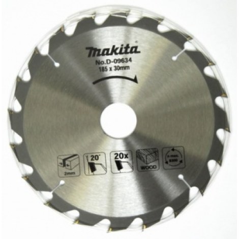 Pjovimo diskas medienai Makita; 185x2x30,0 mm; Z20; 20°  