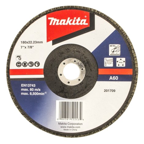 Vėduoklinis šlifavimo diskas Makita Economy; 125 mm; A40